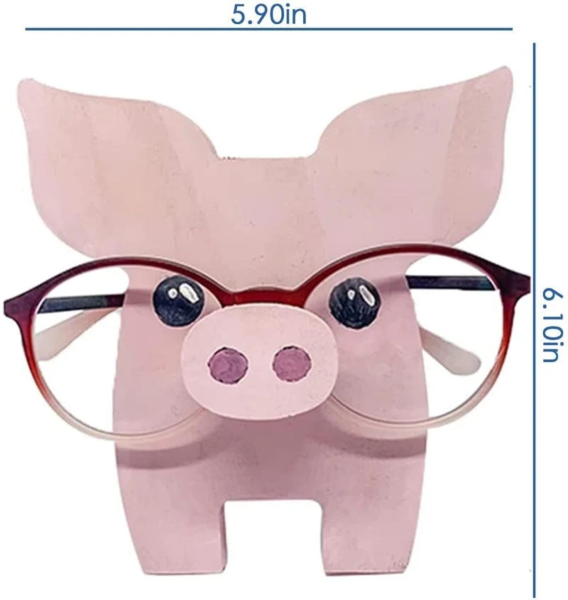 Trä Glasögonställ med Djurdesign - Unisex Dekoration
