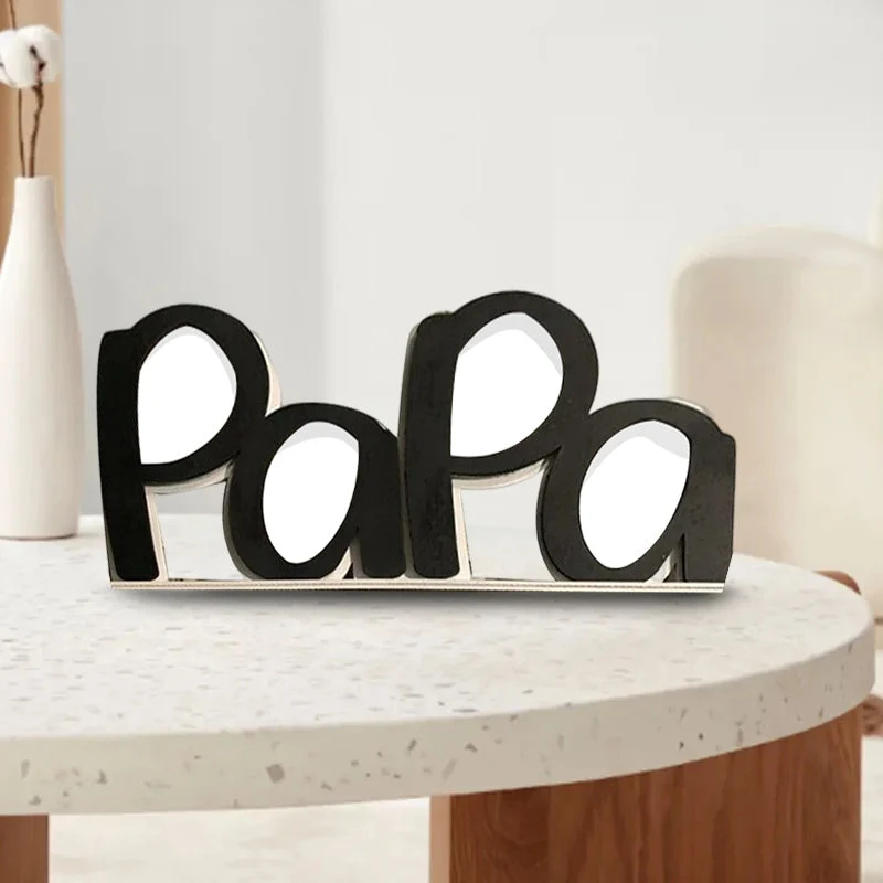 Dekorativ & Rolig Träram till Pappa – Flera Färger
