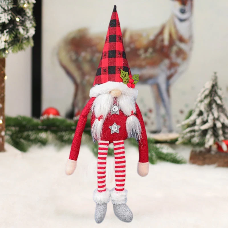 Julgardinspännen - Tomte & Snögubbe Dekoration